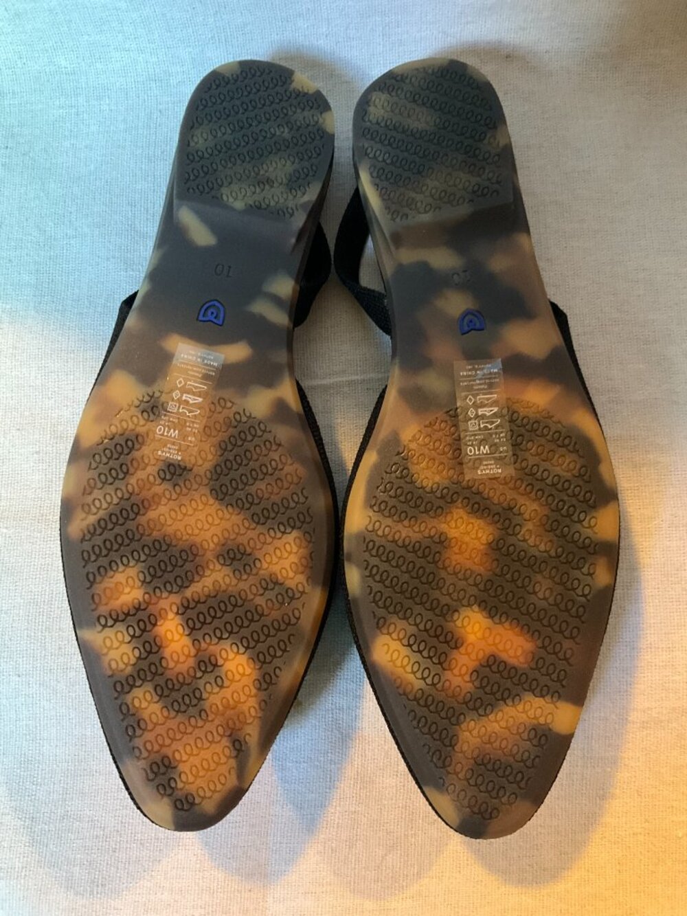 NWB Women’s Rothy’s The Almond Slingback, Black, Sz 10 - Picture 7 of 11